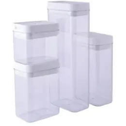 4-Piece Airtight Storage Containers Stack